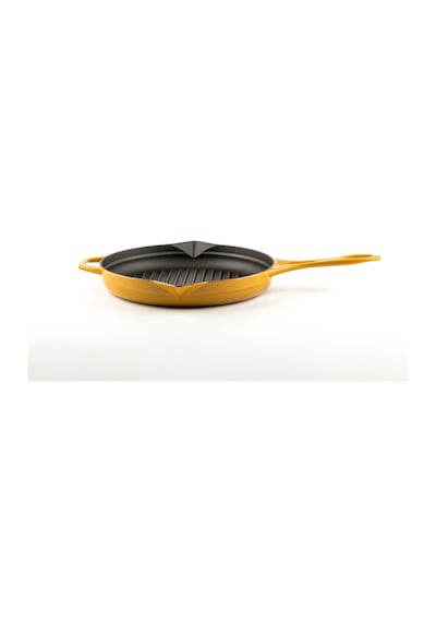 Hosseven Hs Y Gtv 28 Yuvarlak Grill Tava/kapak 28cm Çift Kulp Sarı Sarı