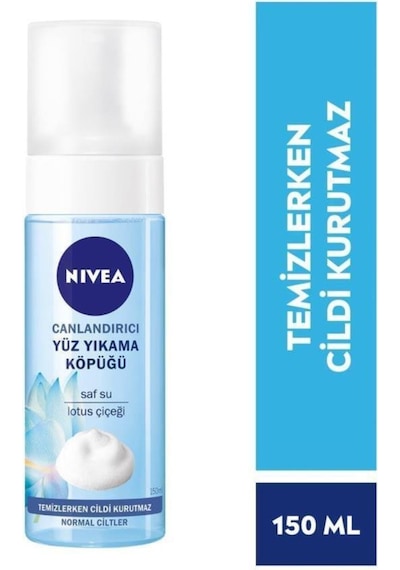 Nivea Kadın Pump Deodorant Fresh Natural 75 ML + Yüz Temizleme Köpüğü 150 ML + Nemlendirici Krem + Dudak Kremi + Çanta
