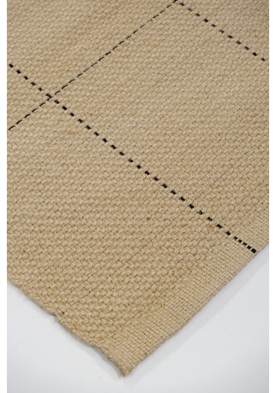 Dolce Vita Halı Rustic 701 Black Jüt Halı Bej