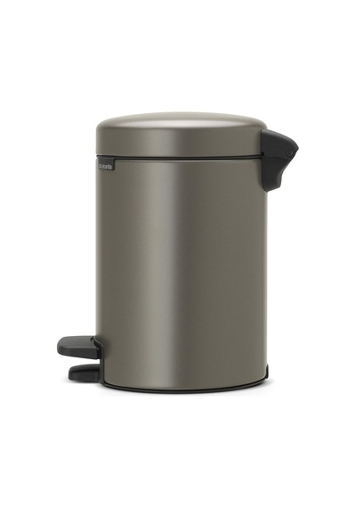 Tret Çöp Kovası, İç Kovalı, Plastik, Çelik, Çelik, Gri Platinum , 3 Liter