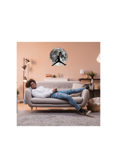 Kişiselleştirilebilir Ledli Işıklı Epoksi Cam Katmanlı Tablo Alessi Dolunay Gri - 738185612 Gri