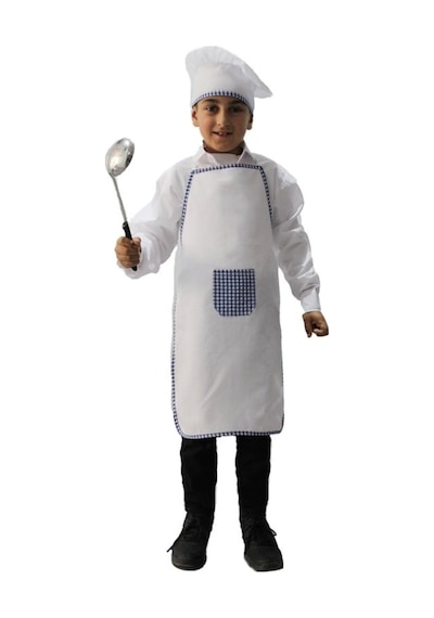 Kostümsarayı Aşçı Şapkası Ve Aşçı Önlüğü Takımı Mavi
