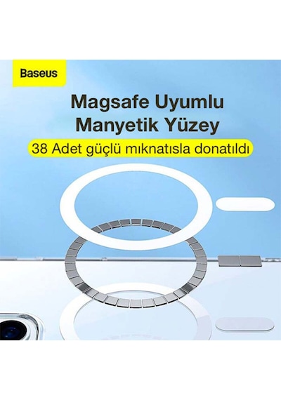 Baseus Crystal Apple Uyumlu iPhone 12 Pro Max Kilif Magsafe 536007556