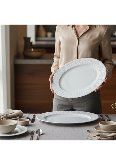 Güral Sembol 2 Parça 35 Cm Kayık Tabak 5303590