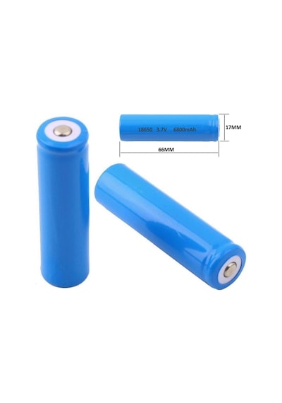 6800 mAh 3.7 V 18650 Li-Ion Şarj Edilebilir Pil