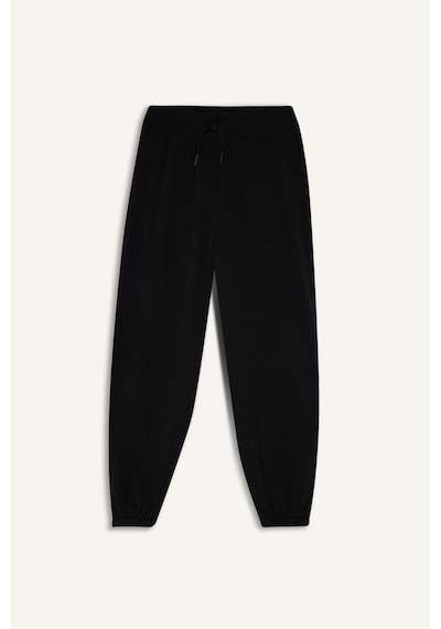 Defacto Standart Fit Çift Cepli Dokuma Jogger Siyah Kadın Eşofman Altı A2437ax/bk81 Siyah