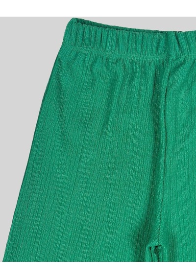 Yeşil Bürümcük Bol Paça Pantolon 2062-5 Yeşil