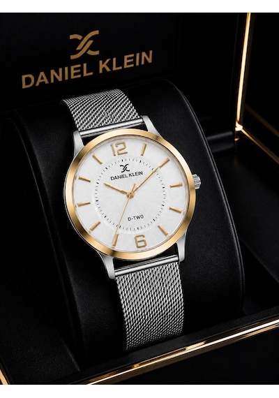 Daniel Klein Premium Seri Hasır Kordon 2 Yıl Garantili 3 Atm Suya Dayanıklı Kadın Kol Saati C13306.8 Rose Gold - Gümüş