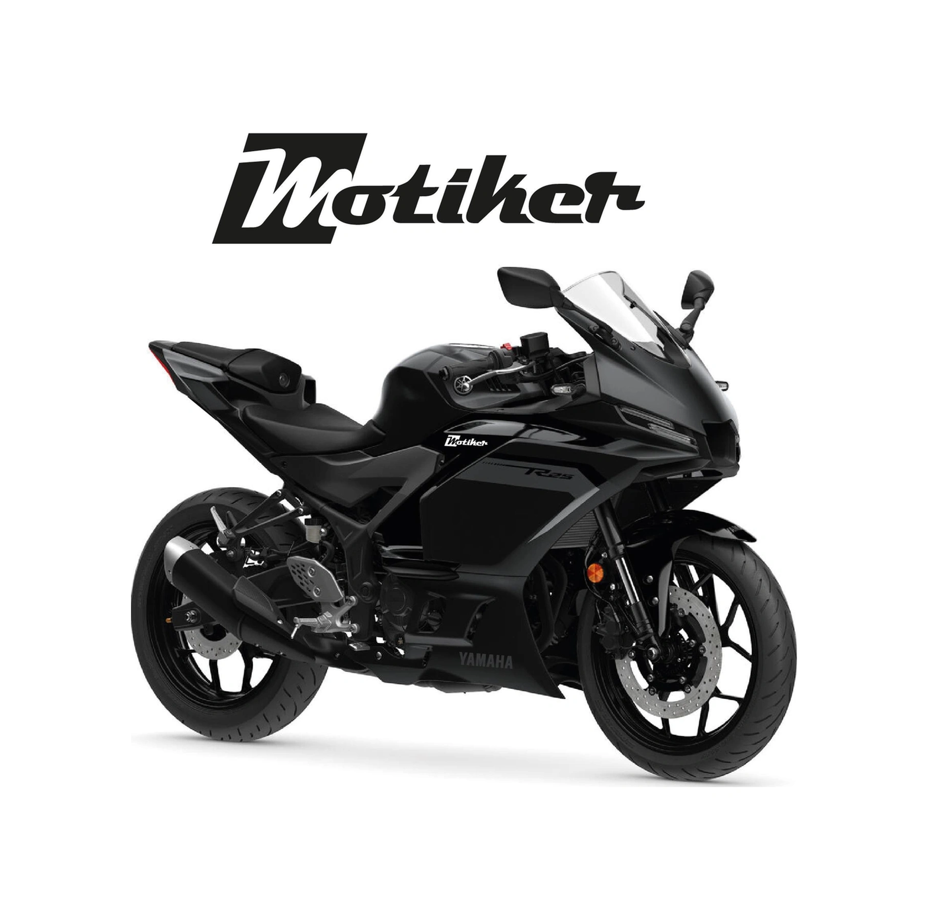 Yamaha Yzf-r25 2025 Alt Sakal Yamaha Metallic Grey Gloss Sticker Etiket Modeli