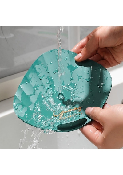 Siyah Renk Deniz Kabuğu Kötü Koku Önleyici Silikon Mat Desen Banyo Mutfak Lavabo Balkon Tıkaç Kapağı