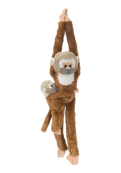 Wild Republic Asılı Yavrulu Sincap Maymunu 50 Cm 15264 Çok Renkli