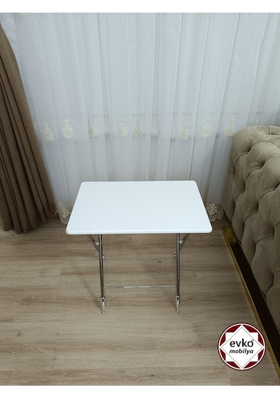 Çanta Zigon Sehpa,4'lü Sehpa, Zigon Sehpası, Mdf Mebran - Beyaz