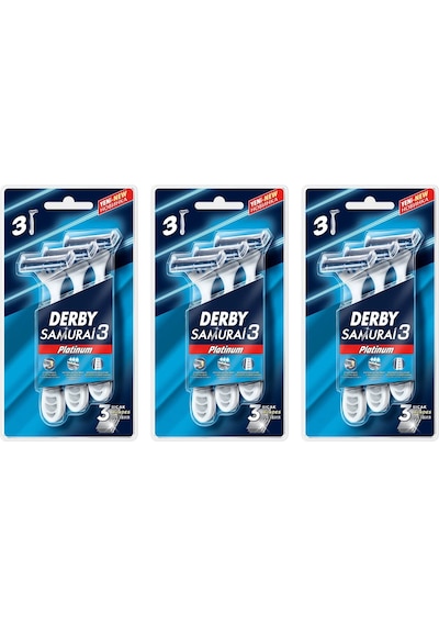 Derby Samurai 3 Platinum 3'lü Blister X 3 Adet