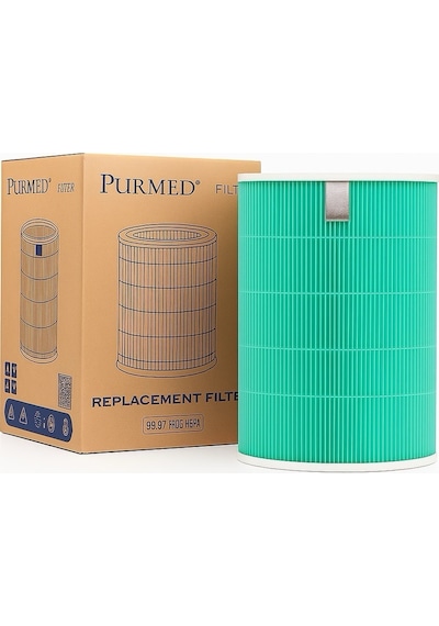 Purmed Xiaomi Smart Air Purifier 4 Uyumlu Rfid Çipli Hepa Karbon Filtre Yeşil