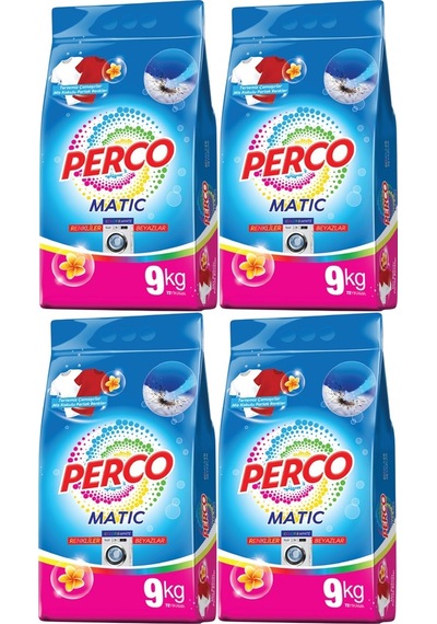 Perco Matik Toz Çamaşır Deterjanı 36kg Karma Tüm Çamaşırlar