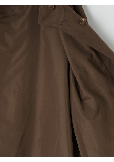 Lcw Modest Kahverengi Oversize Gabardin Kadın Trençkot