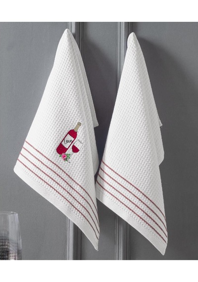 Schafer Home Wine 2 Li Kurulama Bezi 40x60 Cm-beyaz 23.5 x 7 CM