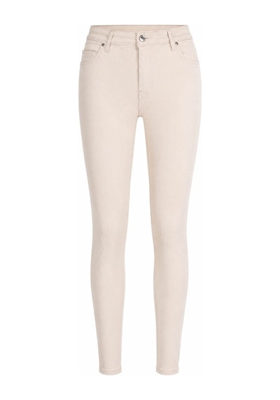 Double Slim Skinny Krem Kadın Jean Pantolon 3529