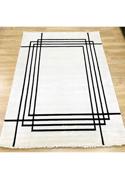 Hoom Rugs Casa 6004 Modern Salon Halısı Beyaz