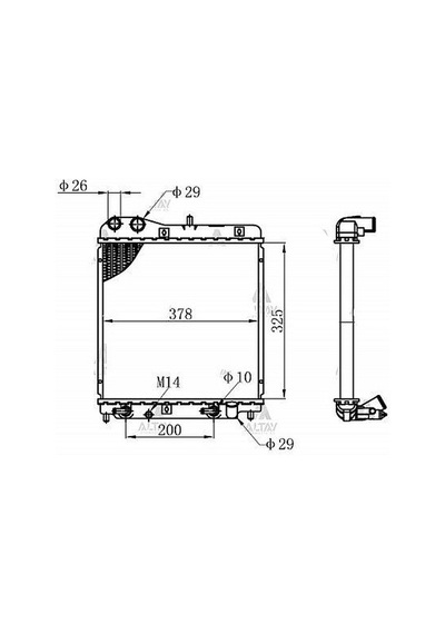 Esse Otomotiv Jazz 02-08 Küçük Tip 14M A-T Brazing Su Radyatör - KLE-351680 - 19010-PWA-G01