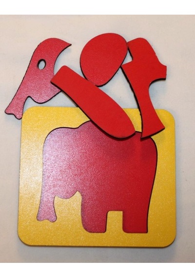 Ahşap Montessori Üçlü Puzzle Hayvanlar