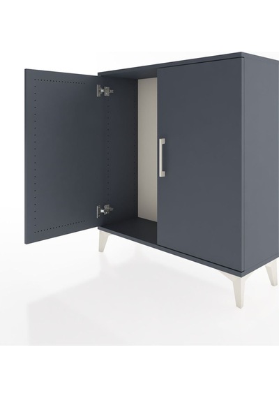 Arges Şifonyer 2 Kapaklı 88x30x96 Antrasit-antrasit Antrasit