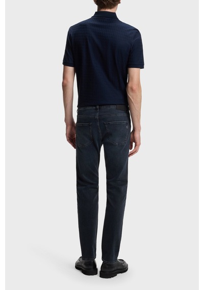 Boss Pamuklu Slim Fit Düz Paça Jeans Erkek Kot Pantolon 50571822 407 Lacivert