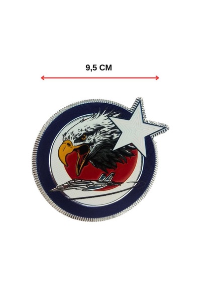 Single Sword Anadolu Kartalları Plastik Kabartmalı Cırtlı Arma Patch 9.5 Cm Diğer