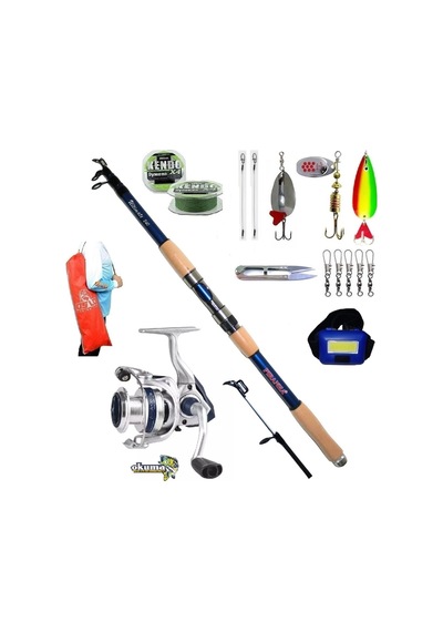 Aria-3000a Piranha Ultimate 210cm 50-100gr Turna Spin Olta Takımı Seti