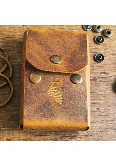 Sumerian Leather Craft Klasik Deri Sigara Kılıfı Taba