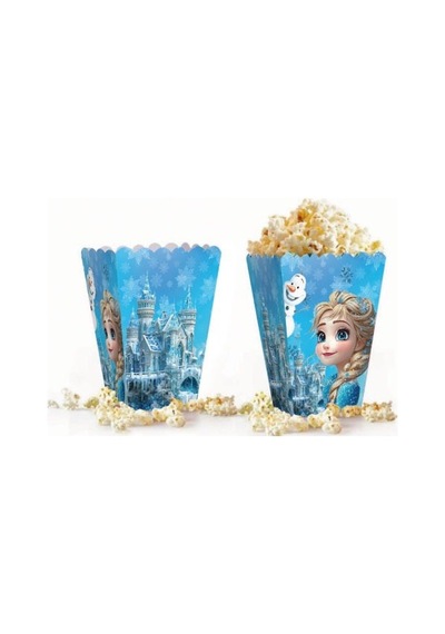 Frozen Kar Prensesi Mısır Kutusu 8li Çocuk Doğum Günü Parti Süsü Dekoru