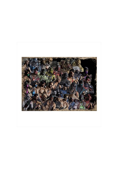 Bedeko Mortal Kombat Dövüşçüleri Modern Mdf Tablo 50 Cm X 70 Cm