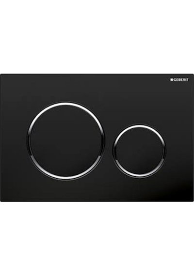 Geberit Sigma20 115.882.14.1 Kumanda Kapağı, Çift Basmalı Siyah