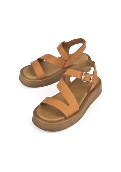 Ziya, Hakiki Deri Kadın Sandalet 1511033z442005 Taba 1511033z442005 320 Taba