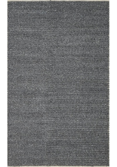 Eko Halı Jade Basketweave Antrasıt Naturel Kazak Örgü Desenli El Dokuma Örgü Halı - 170X240