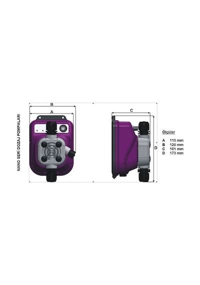 Antech Dp Nano A 2l/h 10 Bar Kimyasal Havuz Dozaj Pompası