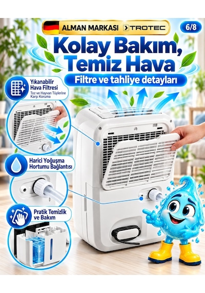 Trotec TTK 95 E Nem Alıcı 30 L/ 90 m²