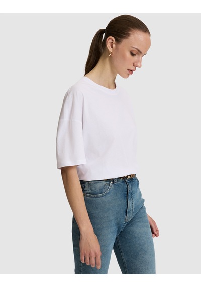 Pierre Cardin Kadın Beyaz Tişört 50325455-vr013