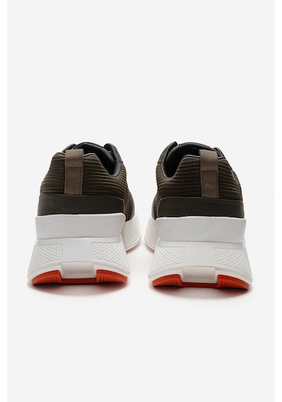 Marcomen Erkek Yüksek Taban Bağcıklı Deri Comfort Sneaker Mc 20276 Haki
