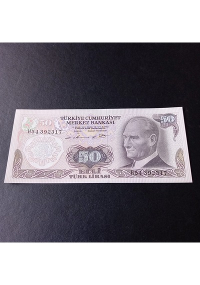 6.emisyon 50 Tl Çil Eski Kağıt Para - 39963663d3a252e160