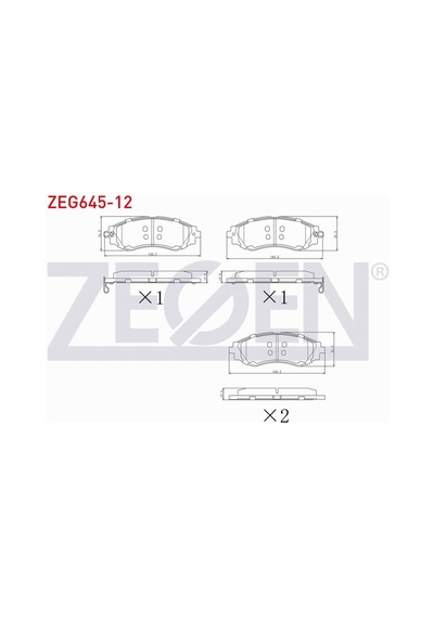 Chevrolet Rezzo U100 1.6i 2000-2008 Ön Fren Balatası İkazlı 96253367