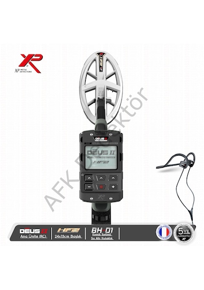 Xp Deus 2 Rc Metal Dedektörü 24x13 Cm Hf2 Başlık + Bh-01 Kemik İletimli Kulaklık Altın Arama Ve Su Altı