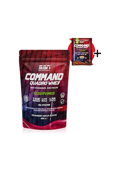 SSN Sports Style Nutrition Command Quadro Whey 450 Gr (Çilek) Protein Tozu