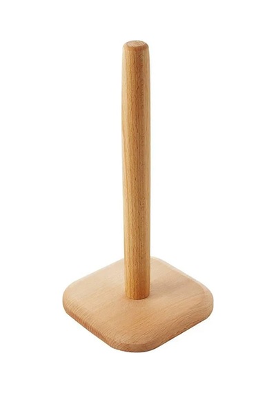 Bambu Rulo Kağıt Havlu Tutucu Sabit Taban Tezgah Ahşap Peçete Kağıt Havlu Standı Mutfak Banyo Kahve