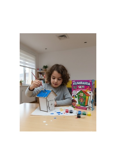 Ahşap Kumbara Boyama Seti