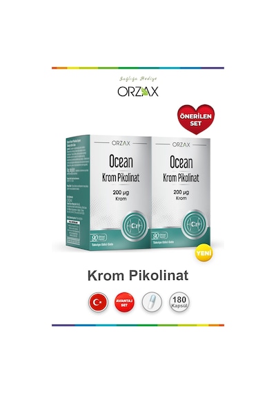Krom Pikolinat 200 Mcg 90 Kapsül 2 Adet