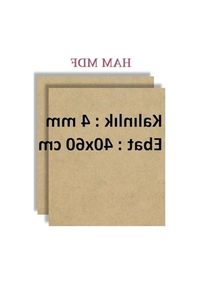 Mobilreyon 3 Adet Duralit Ham Mdf, 40x60 Cm Ebat, 4 Mm Kalınlık, Boyama Hobi Resim Altlığı Tuval