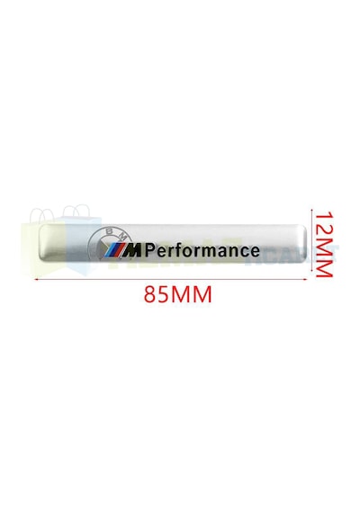 Bmw M Performance Torpido Konsol Logo Arma Metal Siyah-Gümüş 1Ad