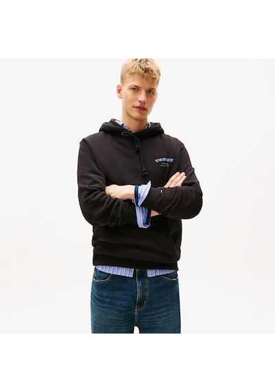 Tommy Hilfiger Jeans Regular Dollar Stack Erkek Siyah Sweatshirt Dm0dm22365