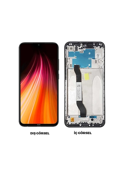 Teknonet Xiaomi Redmi Note 8 Uyumlu Lcd+dokunmatik+çıtalı - Mavi